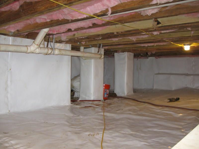 clean crawlspace
